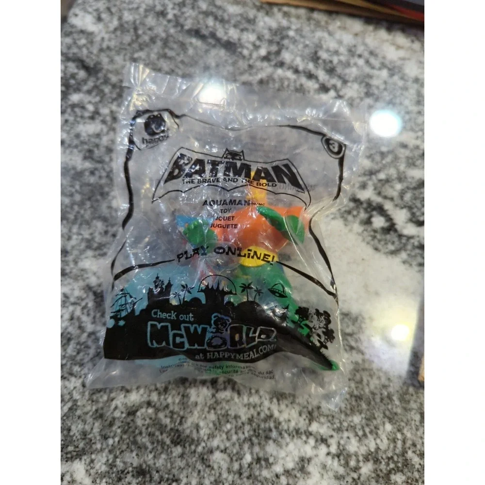 McDonalds Happy Meal Batman #3 TBATB Aquaman Toy! NEW! Un-Opened!!